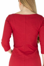 Audrey M DeepRed Neckline