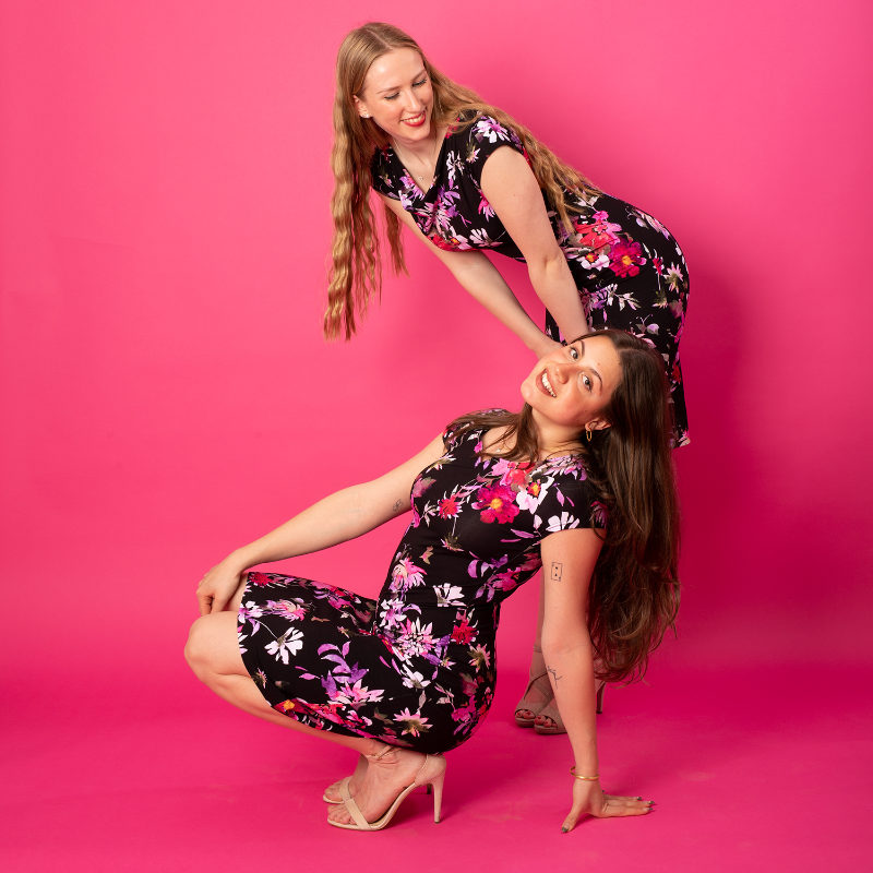 Kleid Audrey K SpringFlowerBlack 1