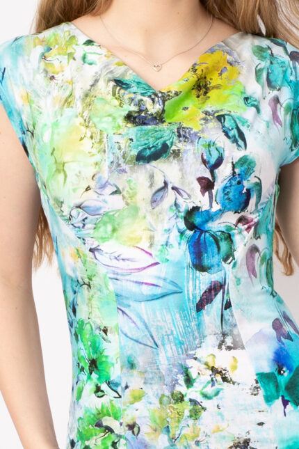 Kleid Lucille mit Wasserfallkragen