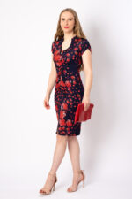 Figurwunderkleid Sunnie mit passender Clutch